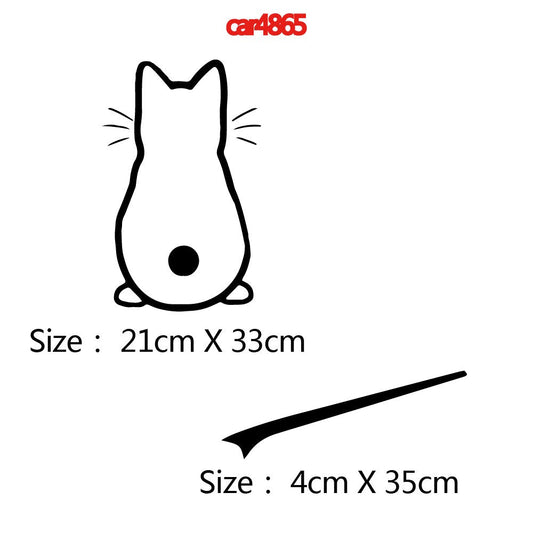Pat and Pet Emporium | Pet Supplies | Cat Car Stickers 3Pcs