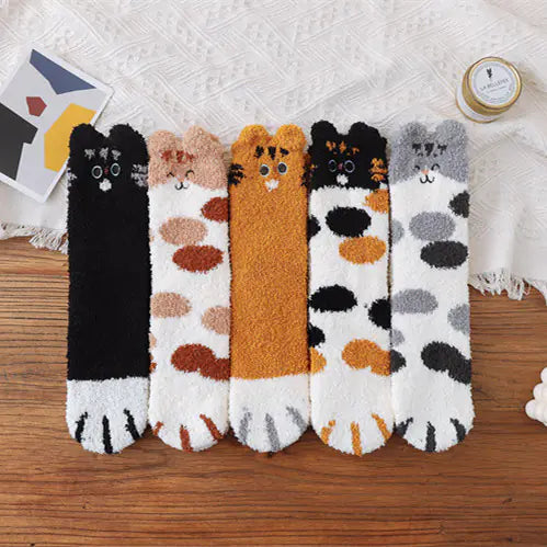 Pat and Pet Emporium | Socks | Women's Thickened Cat Paw Socks