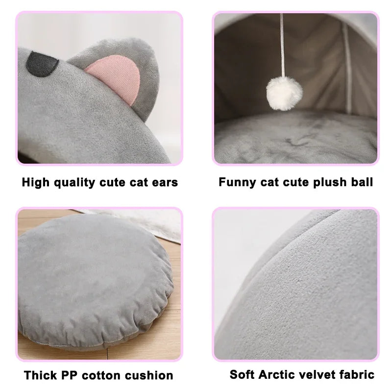Pat and Pet Emporium | Pet Beds | Pink Cat Ears Pet Bed