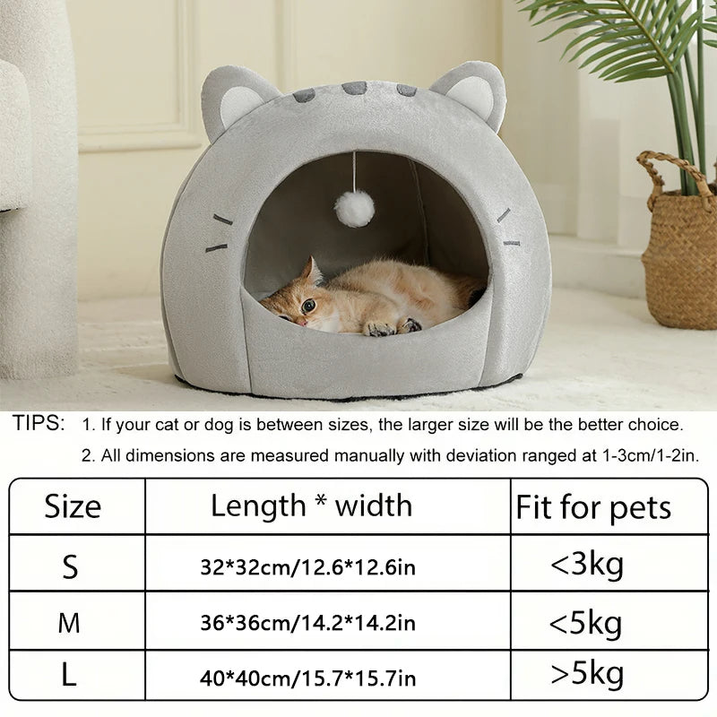 Pat and Pet Emporium | Pet Beds | Cozy Cat Ears Pet Bed