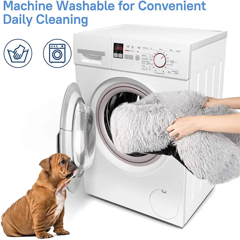 Pat and Pet Emporium | Pet Beds | Square Soft Plush Dog Bed