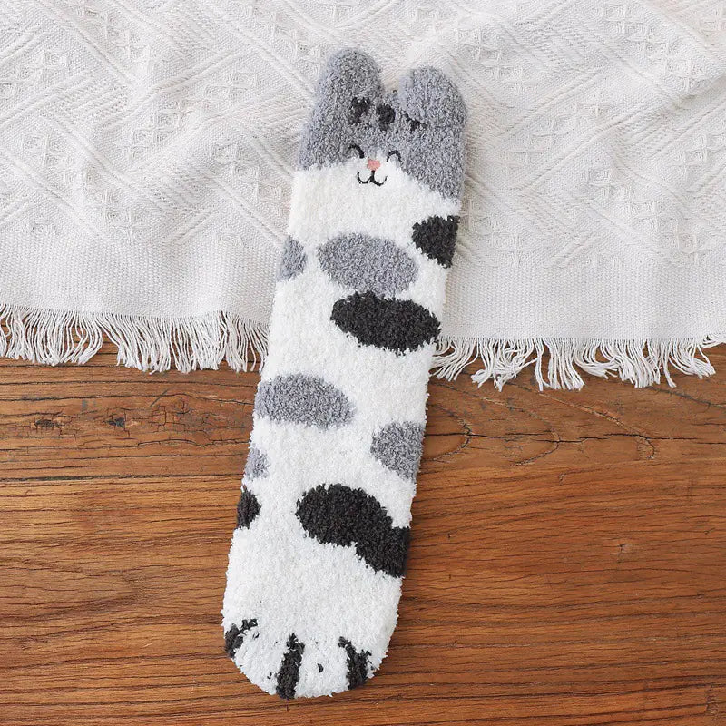 Pat and Pet Emporium | Socks | Women's Thickened Cat Paw Socks