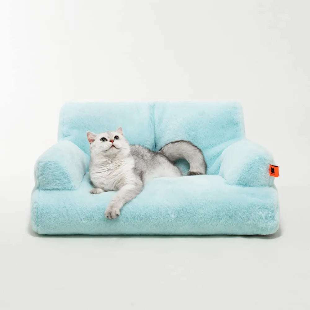 Pat and Pet Emporium | Pet Beds | Plush Small Pet Sofa Bed