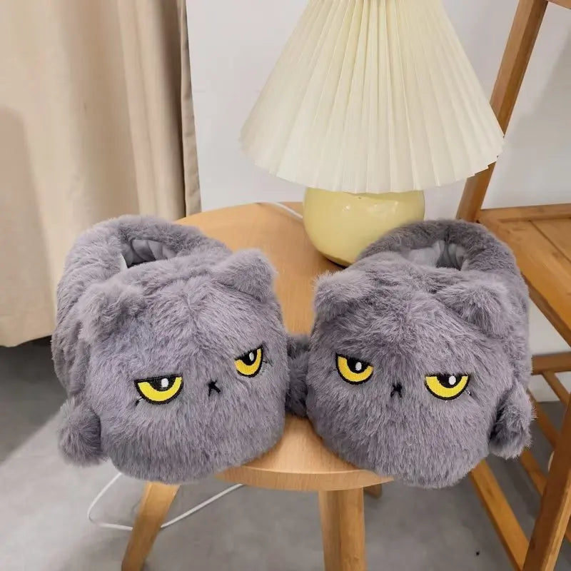 Pat and Pet Emporium | Shoes | Women's Angry Kitten Slippers