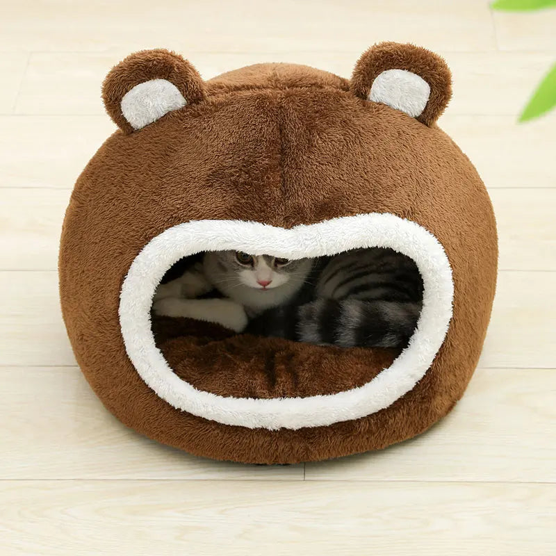 Pat and Pet Emporium | Pet Beds | Cat Beds | Cute Bear Cat Cave House