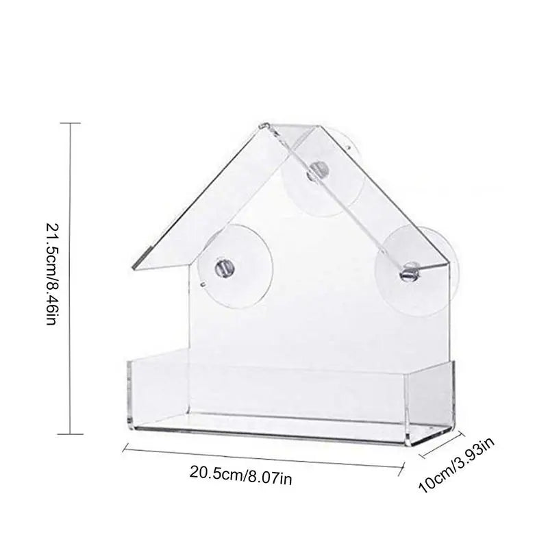 Pat and Pet Emporium | Pet Feeders | Bird Feeder | Clear Box