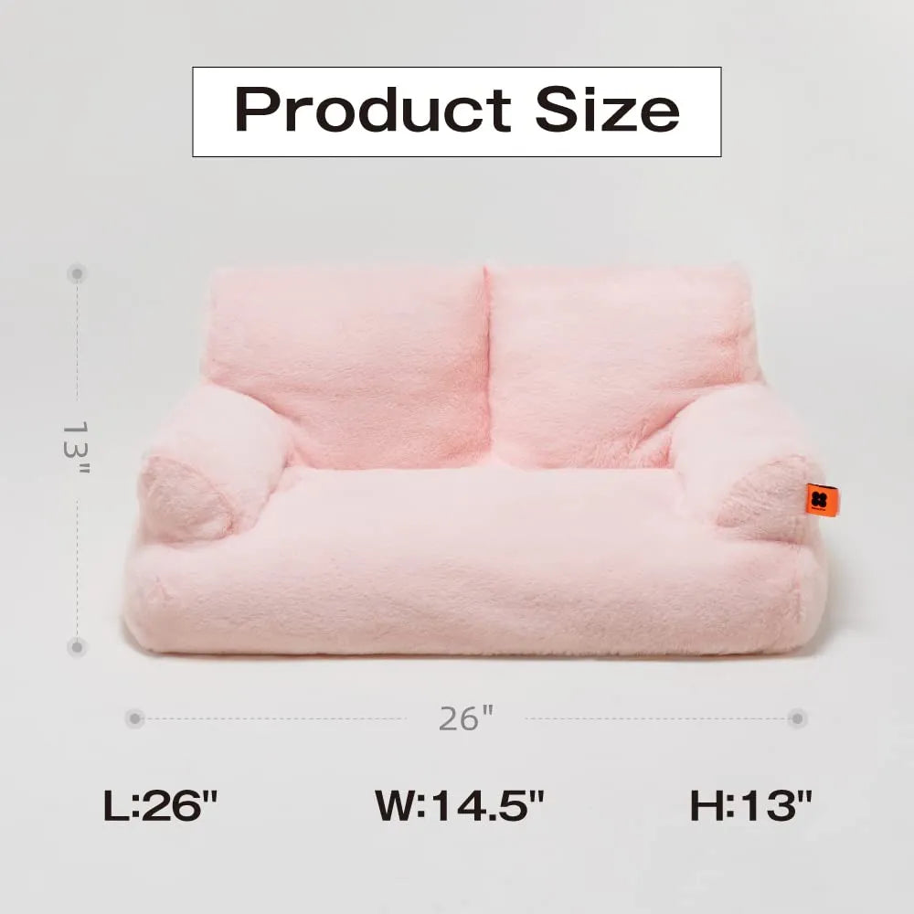 Pat and Pet Emporium | Pet Beds | Plush Small Pet Sofa Bed