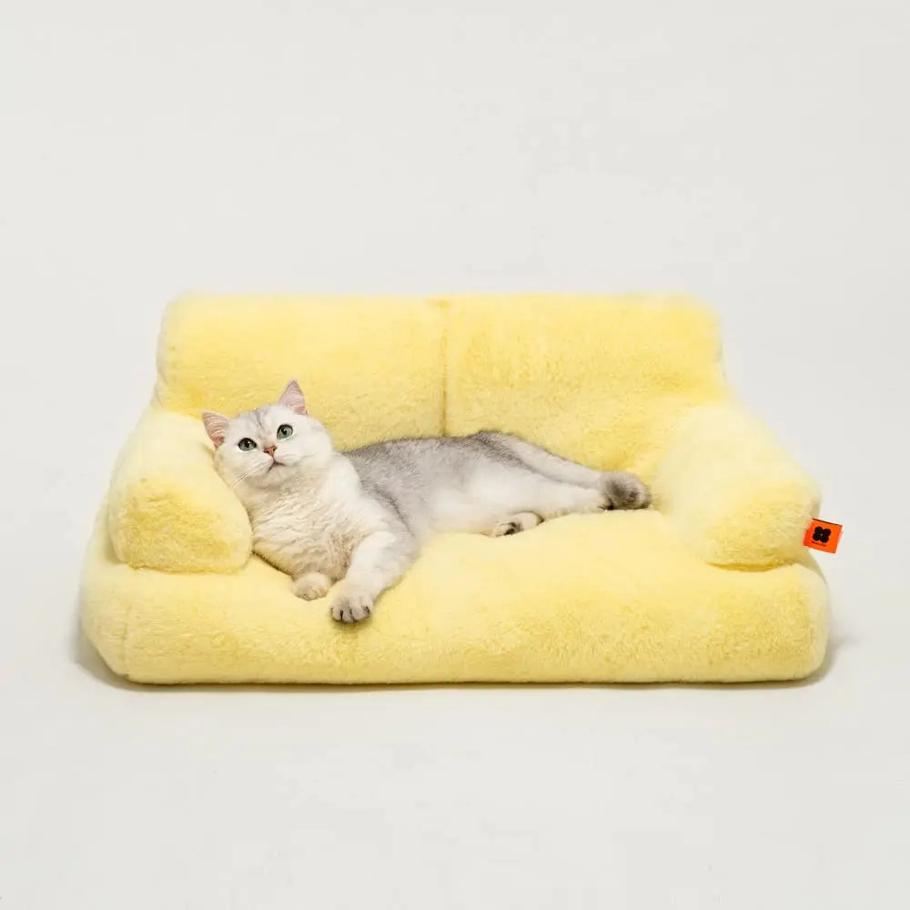 Pat and Pet Emporium | Pet Beds | Plush Small Pet Sofa Bed