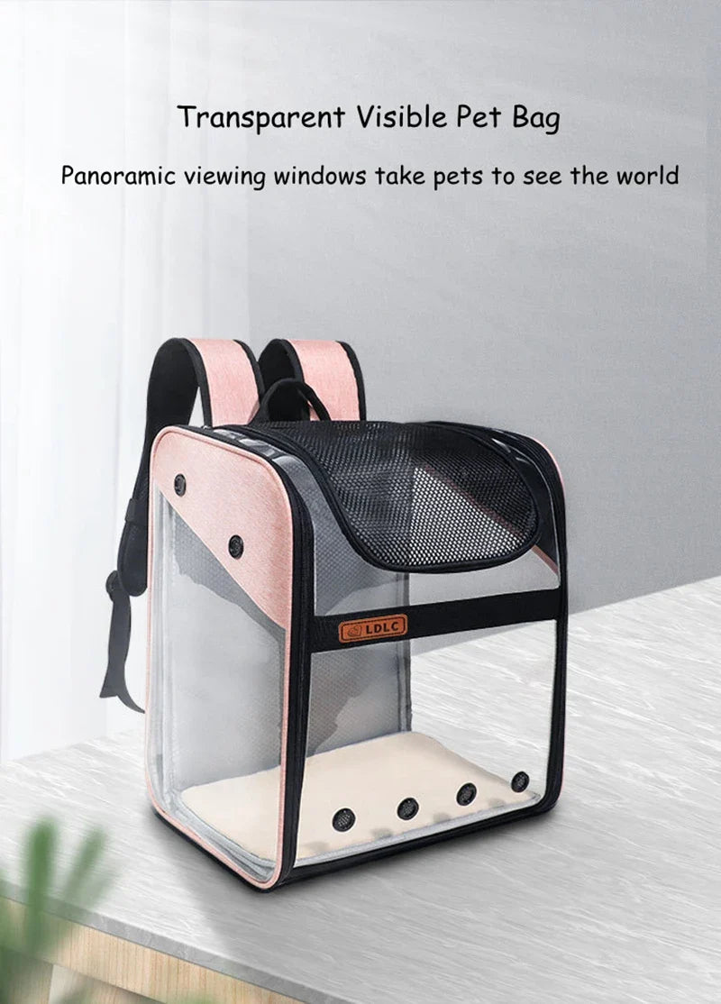 Pat and Pet Emporium | Pet Carriers | Clear Pet Travel Backpack