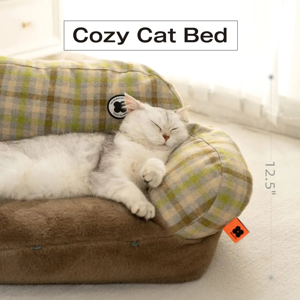 Pat and Pet Emporium | Pet Beds | Plush Small Pet Sofa Bed