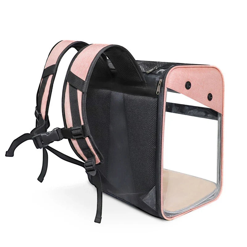 Pat and Pet Emporium | Pet Carriers | Clear Pet Travel Backpack