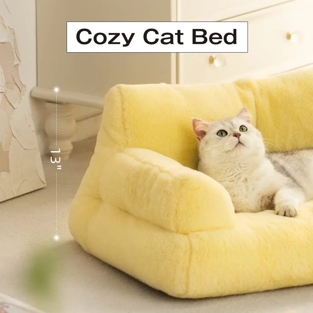 Pat and Pet Emporium | Pet Beds | Plush Small Pet Sofa Bed