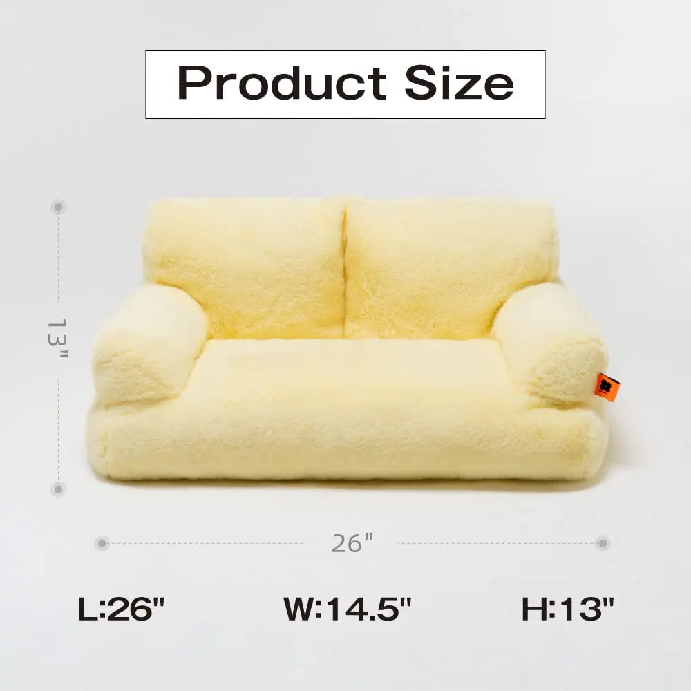 Pat and Pet Emporium | Pet Beds | Plush Small Pet Sofa Bed