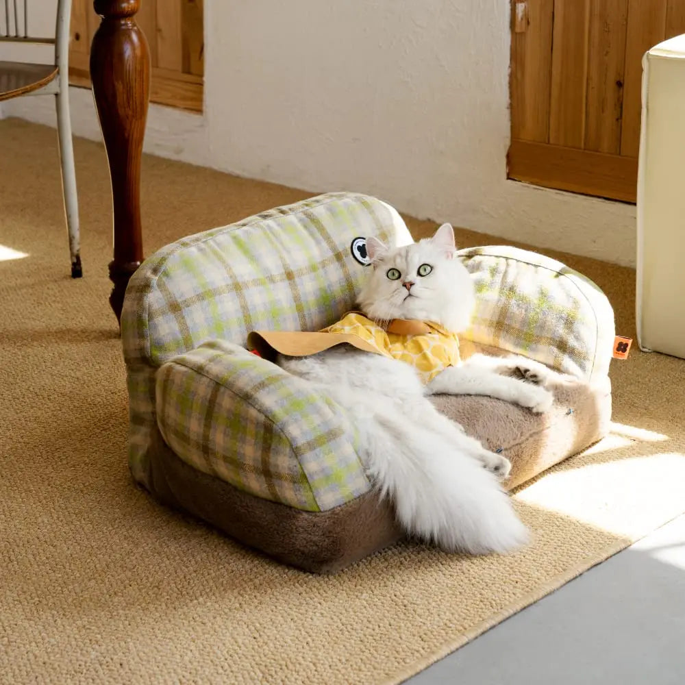 Pat and Pet Emporium | Pet Beds | Plush Small Pet Sofa Bed