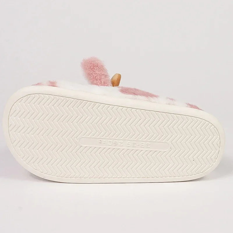 Pat and Pet Emporium | Shoes | Women's Warm Cartoon Cow Slippers