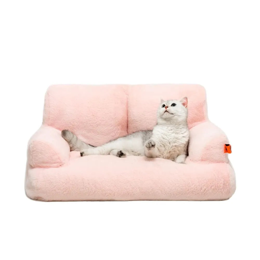 Pat and Pet Emporium | Pet Beds | Plush Small Pet Sofa Bed