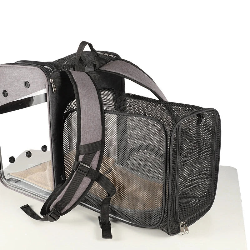 Pat and Pet Emporium | Pet Carriers | Clear Pet Travel Backpack