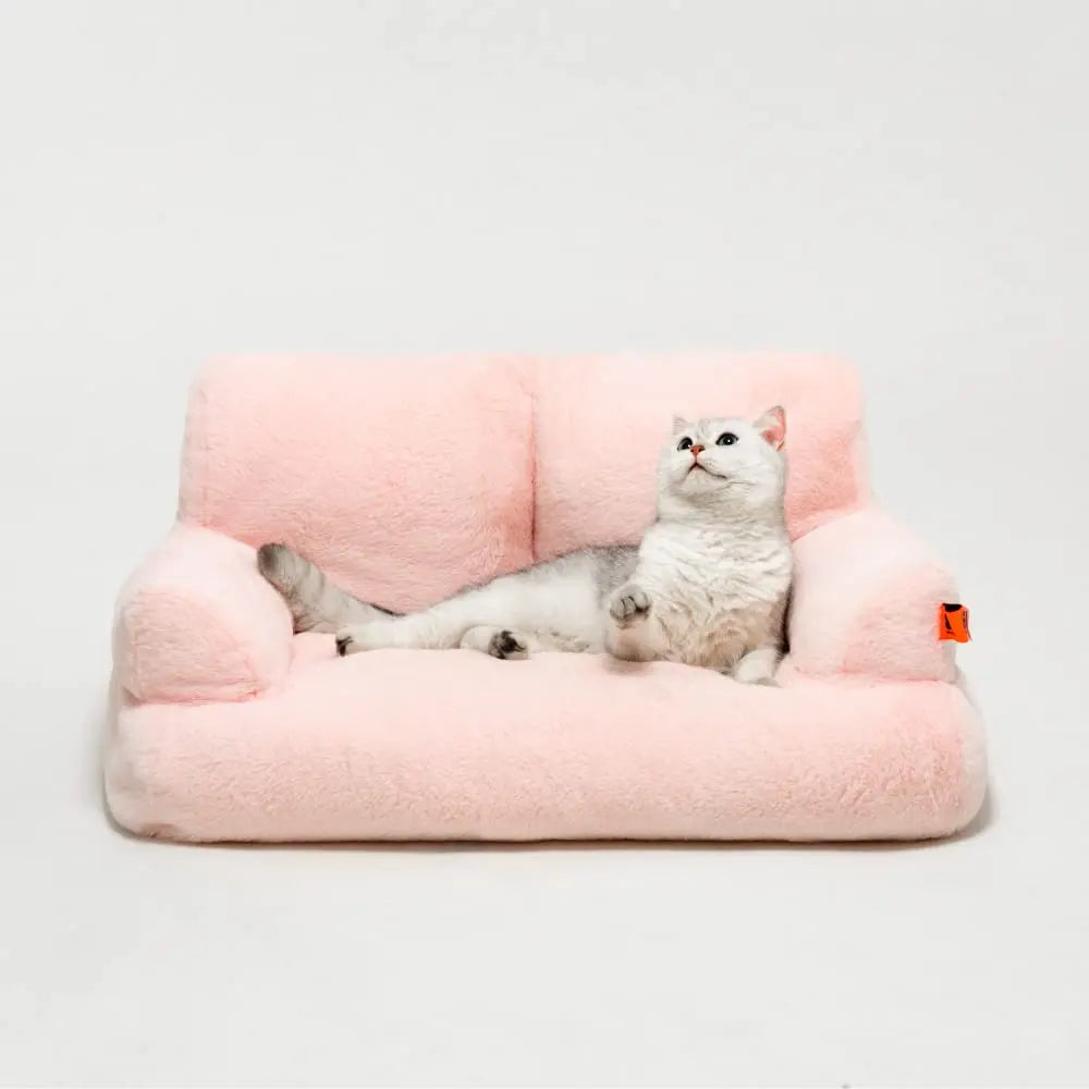 Pat and Pet Emporium | Pet Beds | Plush Small Pet Sofa Bed