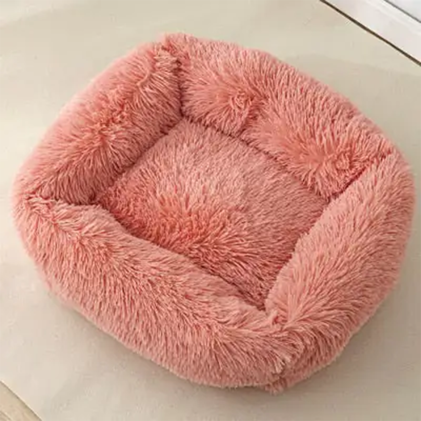 Pat and Pet Emporium | Pet Beds | Square Soft Plush Dog Bed
