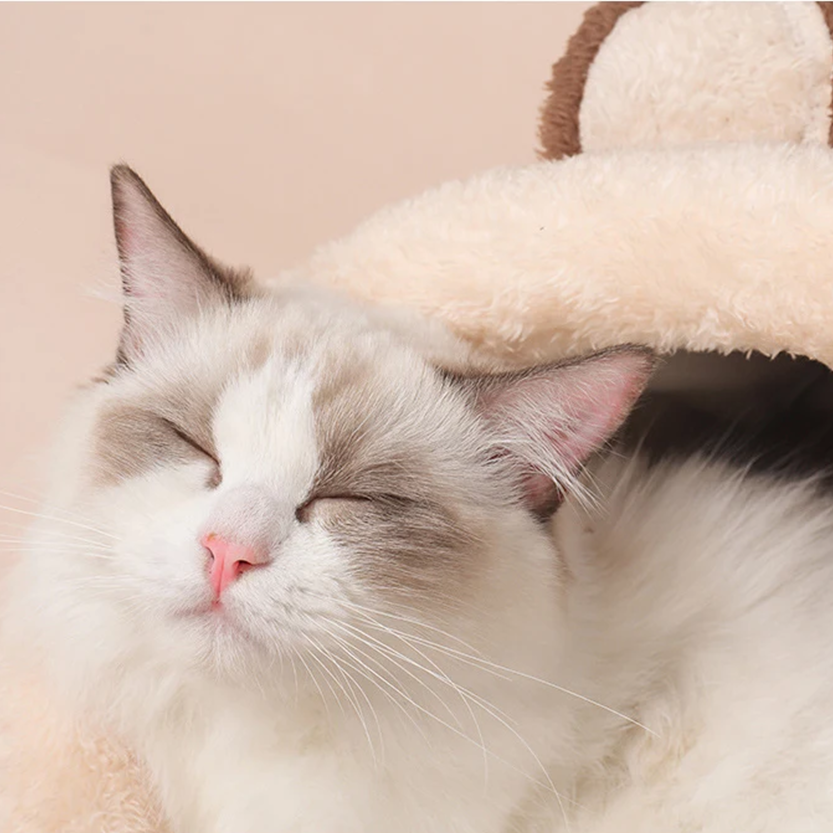 Cat Bed Cave Brown