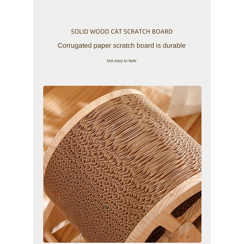 A Out - Pat and Pet Emporium | Cat Scratchers | Wood Cat Scratch Ball
