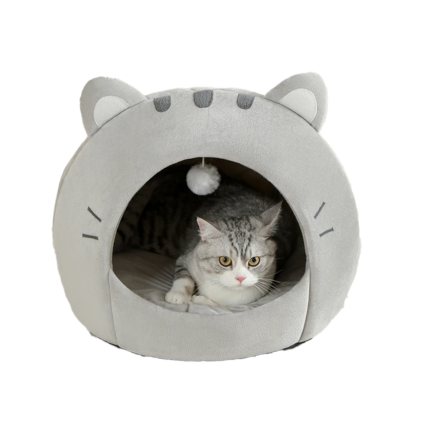 Pat and Pet Emporium | Pet Beds | Cozy Cat Ears Pet Bed
