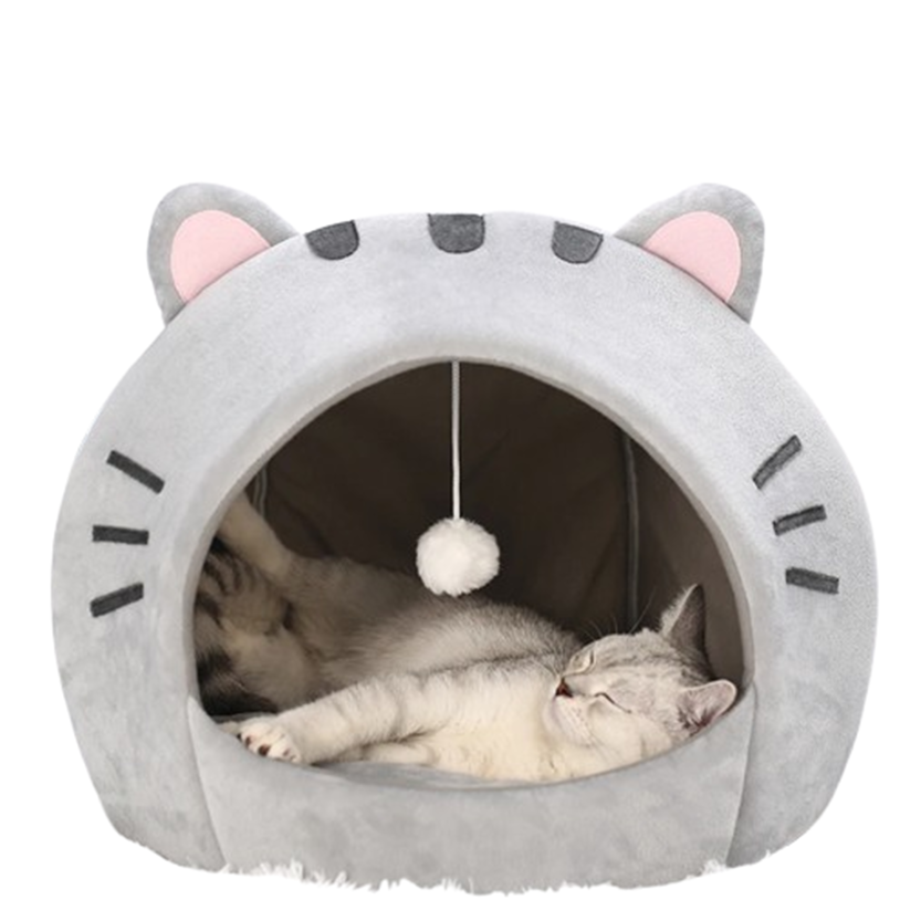 Pat and Pet Emporium | Pet Beds | Pink Cat Ears Pet Bed