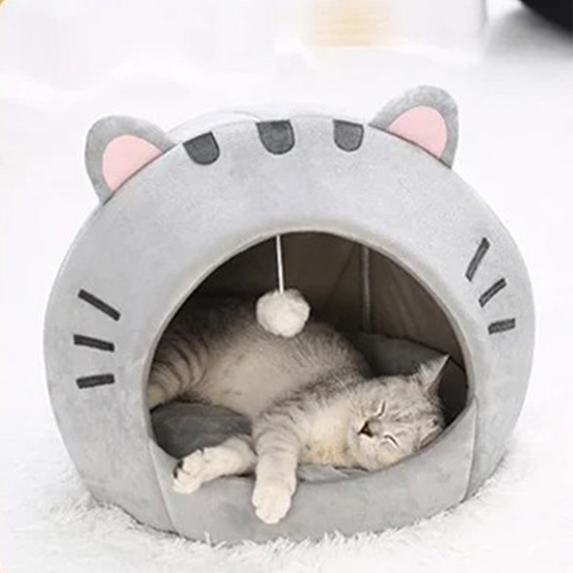 Pat and Pet Emporium | Pet Beds | Pink Cat Ears Pet Bed