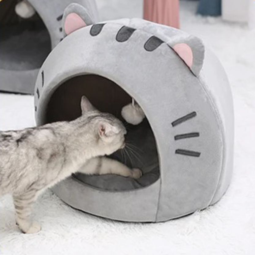 Pat and Pet Emporium | Pet Beds | Pink Cat Ears Pet Bed