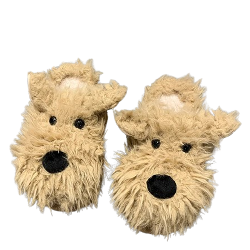 Pat and Pet Emporium | Shoes | Women's Cute Shaggy Dog Slippers