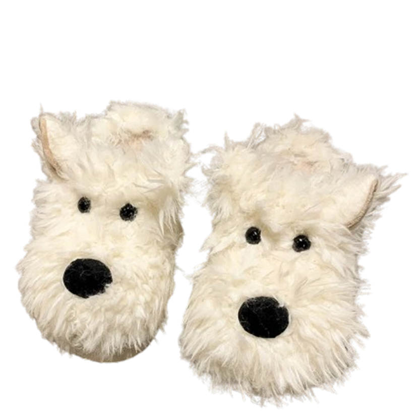 Pat and Pet Emporium | Shoes | Women's Cute Shaggy Dog Slippers