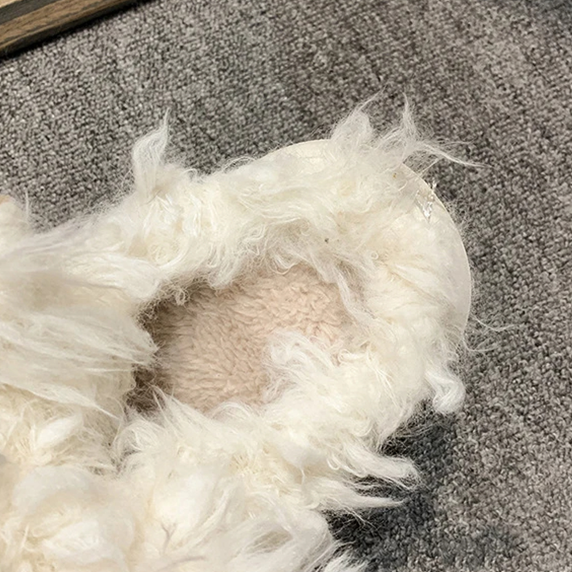 Pat and Pet Emporium | Shoes | Women's Cute Shaggy Dog Slippers