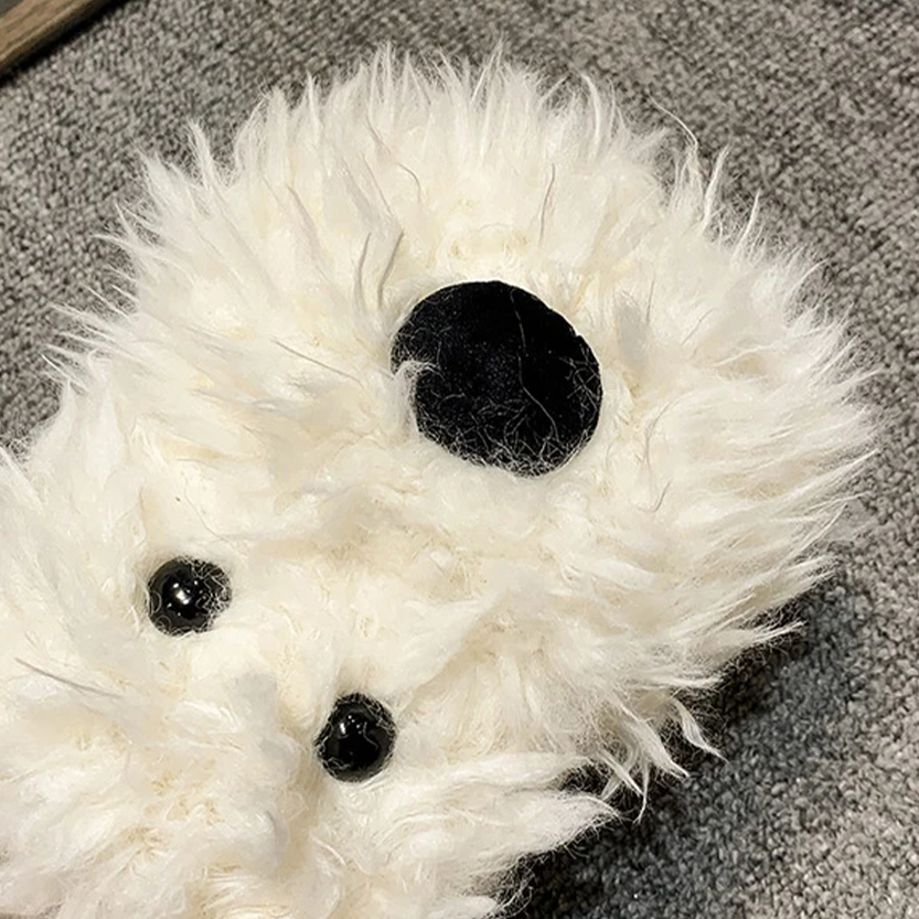 Pat and Pet Emporium | Shoes | Women's Cute Shaggy Dog Slippers