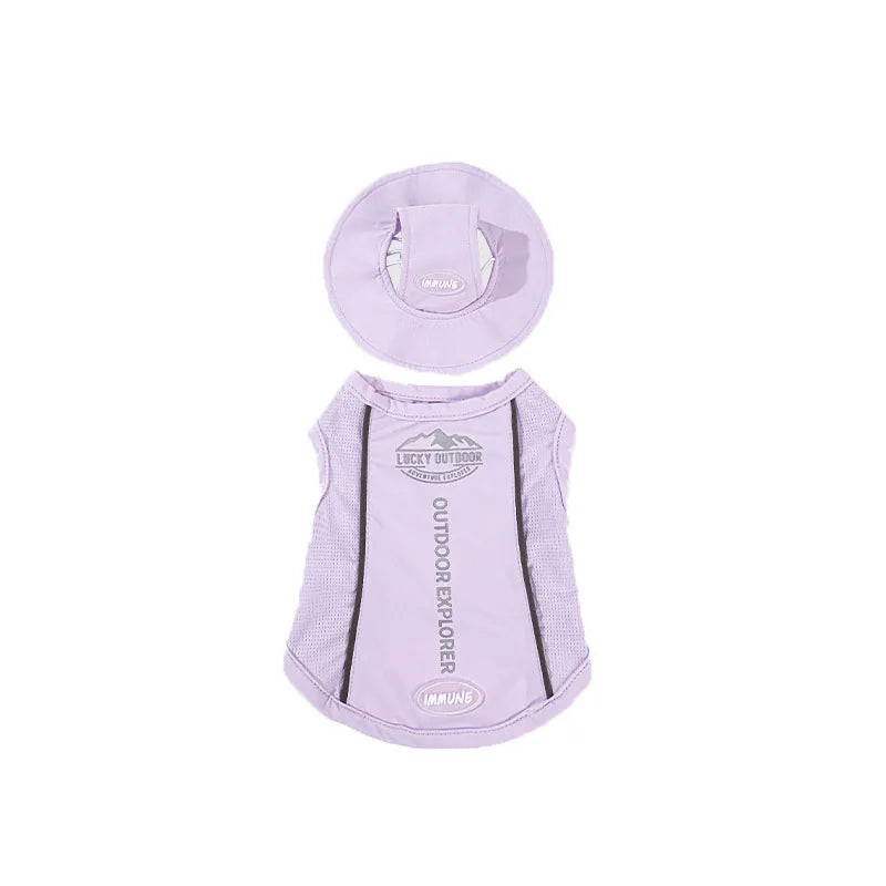 Pat and Pet Emporium | Pet Clothing | Cooling Dog Vest & Hat Set