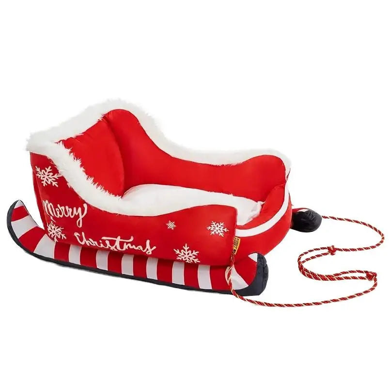 Pat and Pet Emporium | Pet Beds | Christmas Sleigh Pet Bed