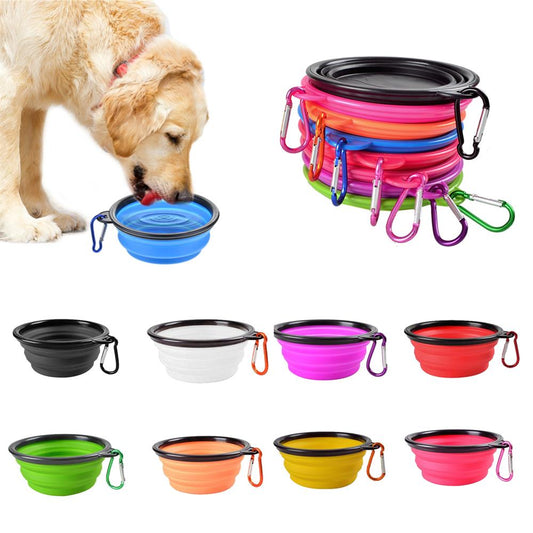 Pat and Pet Emporium | Pet Bowls | Collapsible Pet Bowl with Lid