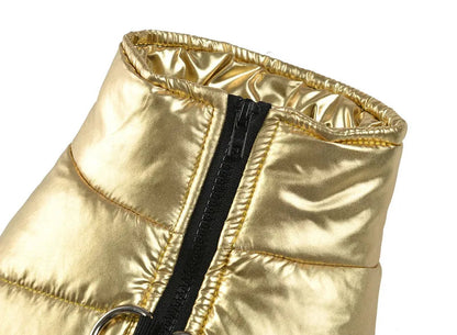 Pat and Pet Emporium | Pet Clothing | Metallic Puffer Dog Jacket