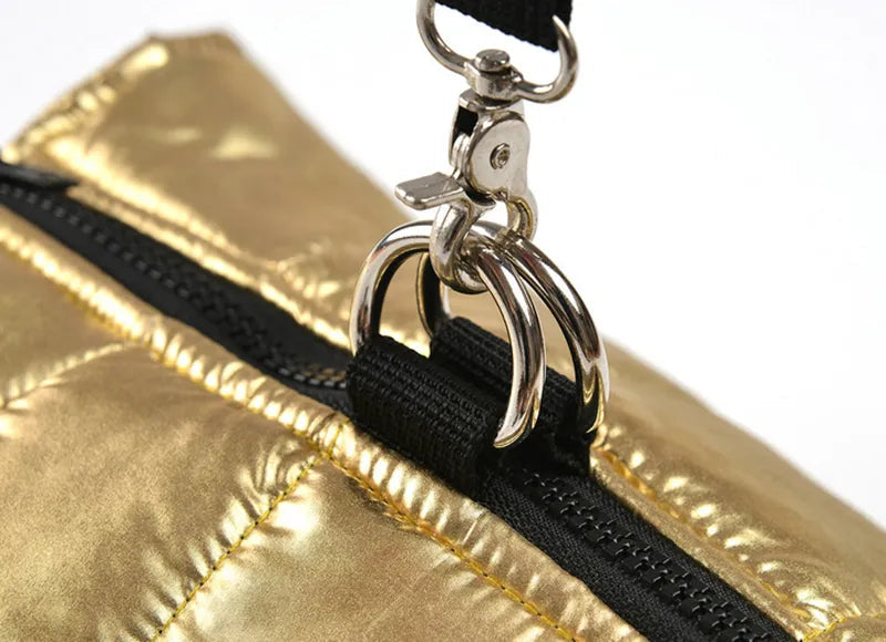 Pat and Pet Emporium | Pet Clothing | Metallic Puffer Dog Jacket