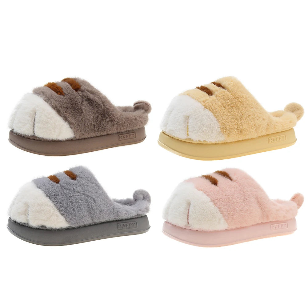 Pat and Pet Emporium | Shoes | Women's Warm Cat Paw Slippers