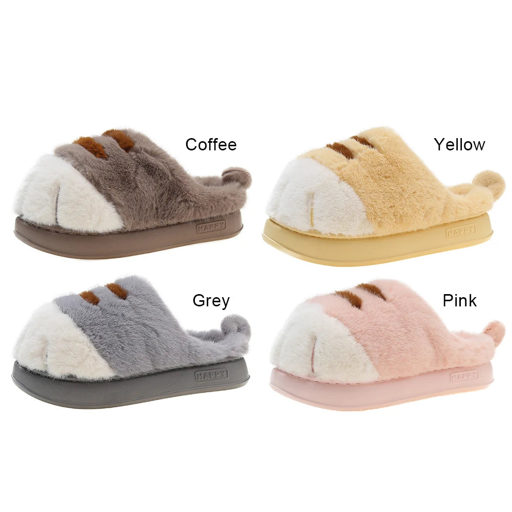 Pat and Pet Emporium | Shoes | Women's Warm Cat Paw Slippers