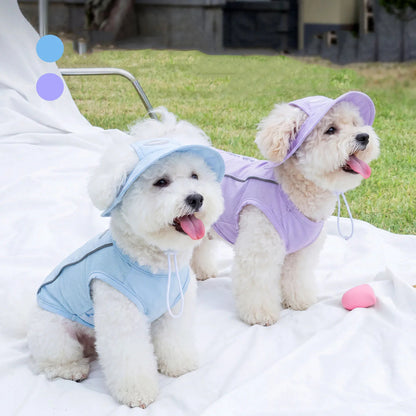 Pat and Pet Emporium | Pet Clothing | Cooling Dog Vest & Hat Set