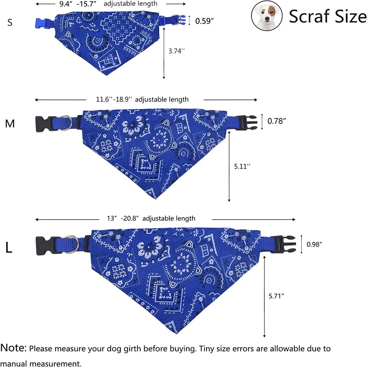 Pat and Pet Emporium | Pet Scarves | Clip On Pet Bandana