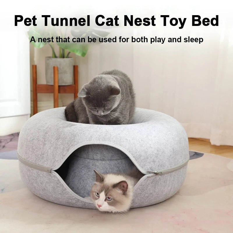 Pat and Pet Emporium | Pet Beds | Donut Shaped Cat Bed