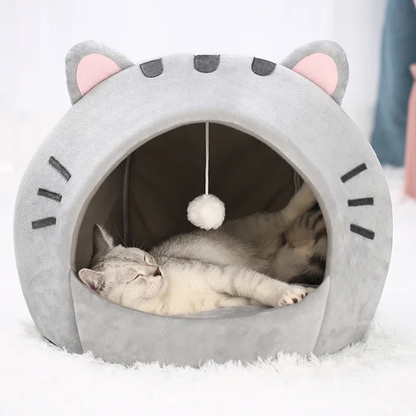 Pat and Pet Emporium | Pet Beds | Pink Cat Ears Pet Bed