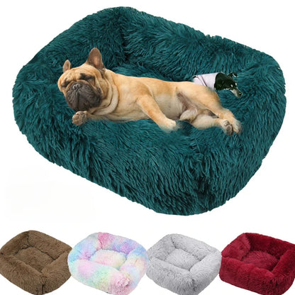 Pat and Pet Emporium | Pet Beds | Square Soft Plush Dog Bed