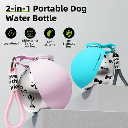 Pat and Pet Emporium | Pet Feeders | Stainless Steel Pet Water Ball