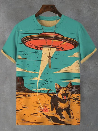 Pat and Pet Emporium | Pet Lovers | Shirts | Unisex Cartoon Cat Tee