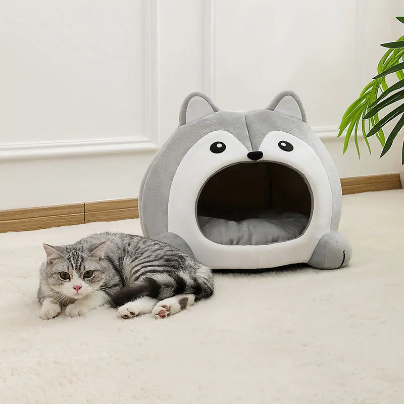 Pat and Pet Emporium | Pet Beds | Cute Soft Plush Cat Bed