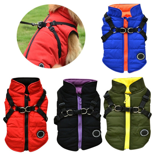 Pat and Pet Emporium | Pet Clothing | Waterproof Pet Coat With Harness