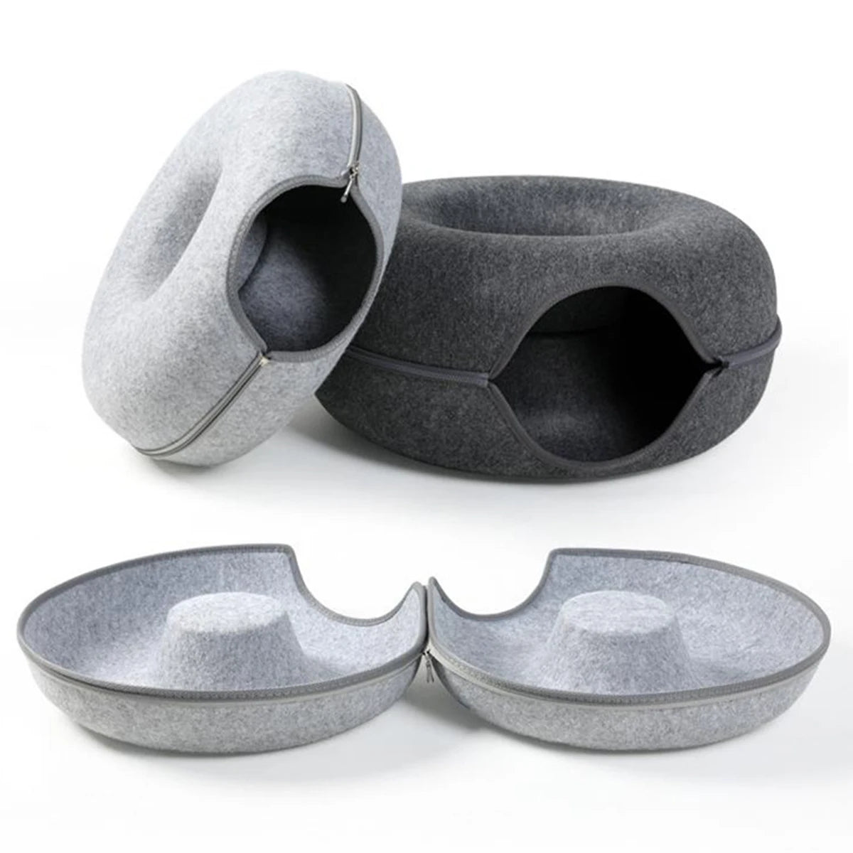 Pat and Pet Emporium | Pet Beds | Donut Shaped Cat Bed